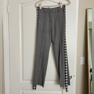 Off-White Black and White Plaid Women’s Pants